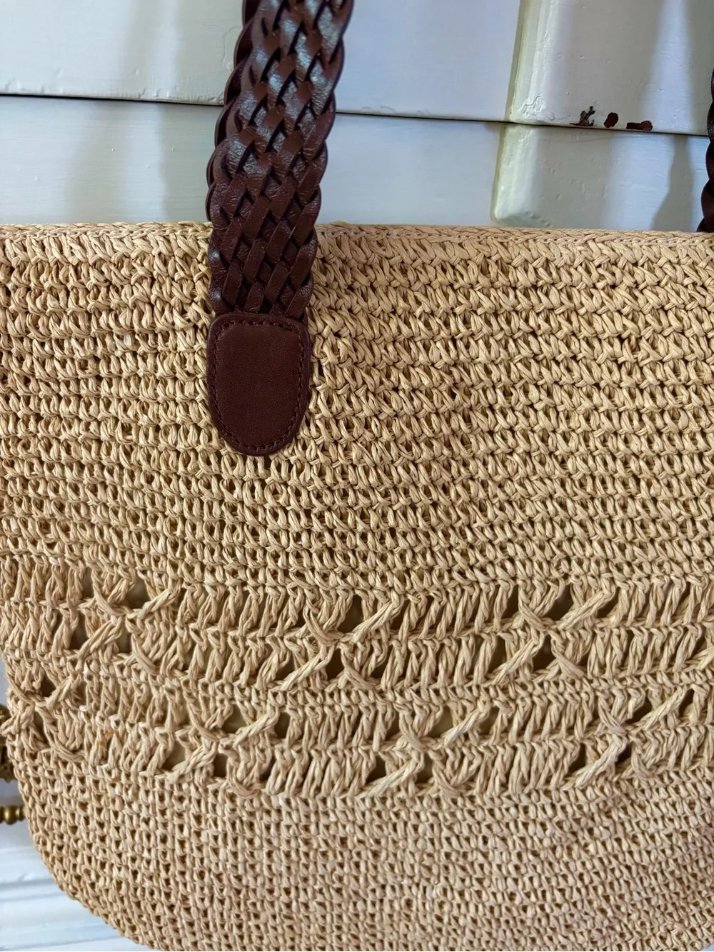 Talbots Straw Shoulder Bag